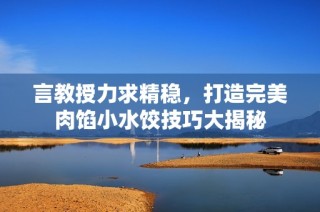 言教授力求精稳，打造完美肉馅小水饺技巧大揭秘