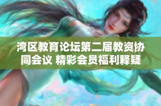 湾区教育论坛第二届教资协同会议 精彩会员福利释疑
