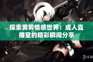 探索男男情感世界：成人直播室的精彩瞬间分享
