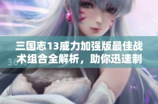 三国志13威力加强版最佳战术组合全解析，助你迅速制胜！