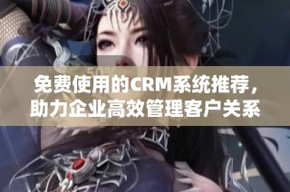 免费使用的CRM系统推荐，助力企业高效管理客户关系
