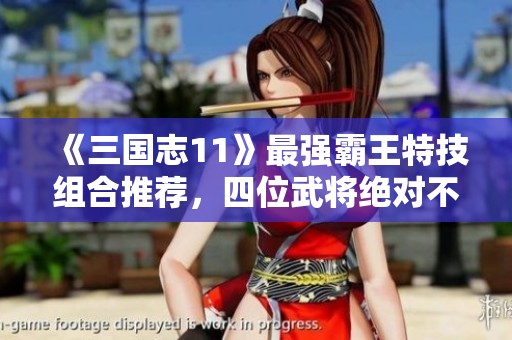 《三国志11》最强霸王特技组合推荐，四位武将绝对不可错过