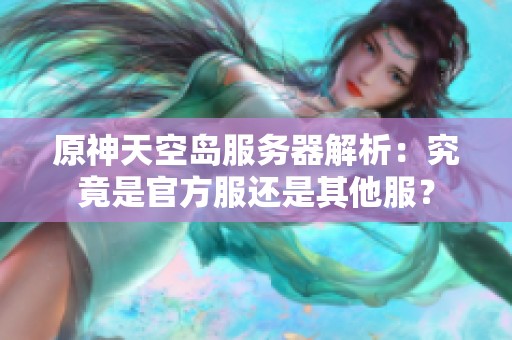 原神天空岛服务器解析：究竟是官方服还是其他服？