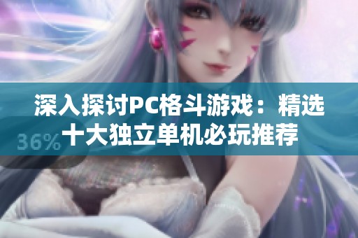 深入探讨PC格斗游戏：精选十大独立单机必玩推荐