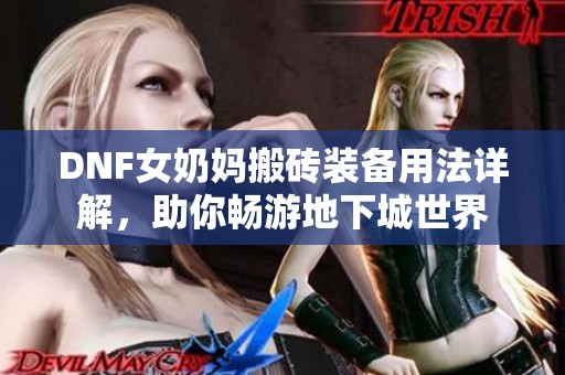 DNF女奶妈搬砖装备用法详解，助你畅游地下城世界