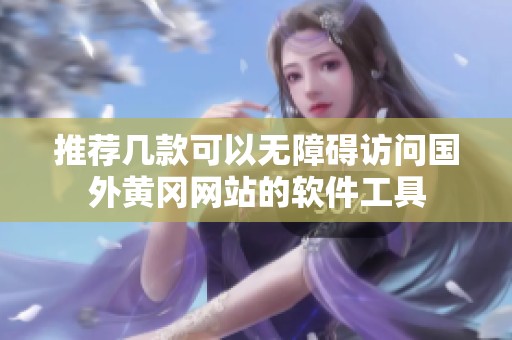 推荐几款可以无障碍访问国外黄冈网站的软件工具