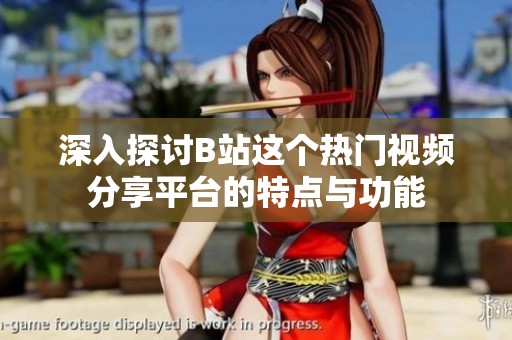 深入探讨B站这个热门视频分享平台的特点与功能