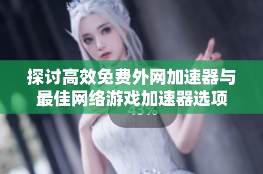 探讨高效免费外网加速器与最佳网络游戏加速器选项