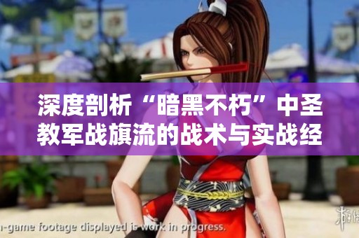 深度剖析“暗黑不朽”中圣教军战旗流的战术与实战经验