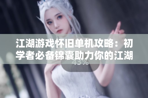 江湖游戏怀旧单机攻略：初学者必备锦囊助力你的江湖之旅