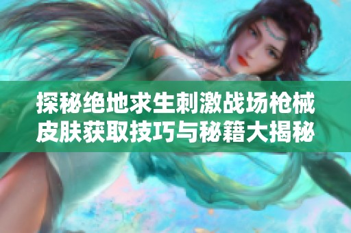 探秘绝地求生刺激战场枪械皮肤获取技巧与秘籍大揭秘